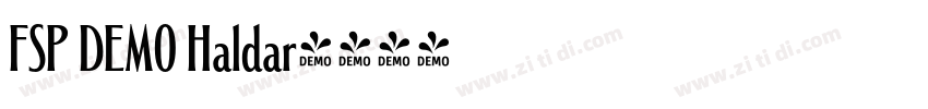 FSP DEMO Haldar字体转换 FSP DEMO Haldar字体转换